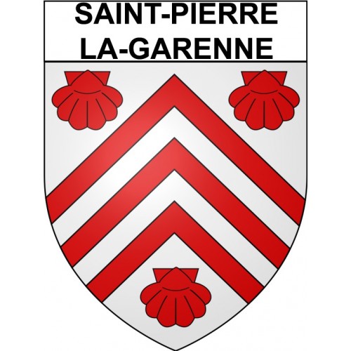 Saint-Pierre-la-Garenne 27 ville Stickers blason autocollant adhésif