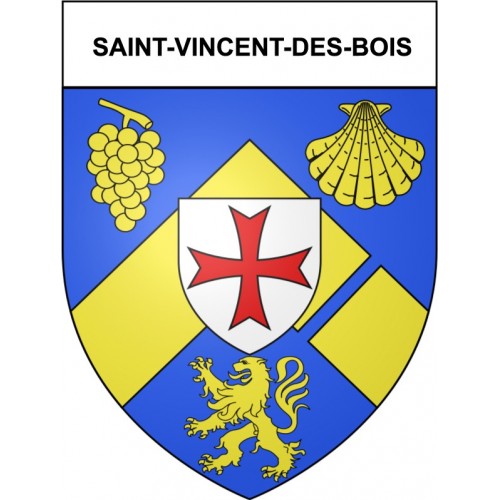 Saint-Vincent-des-Bois 27 ville Stickers blason autocollant adhésif