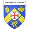 Saint-Vincent-des-Bois 27 ville Stickers blason autocollant adhésif