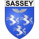 Stickers coat of arms Bazas adhesive sticker