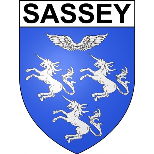 Sassey 27 ville Stickers blason autocollant adhésif