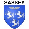 Sassey 27 ville Stickers blason autocollant adhésif