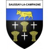 Saussay-la-Campagne 27 ville Stickers blason autocollant adhésif
