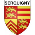 Serquigny 27 ville Stickers blason autocollant adhésif