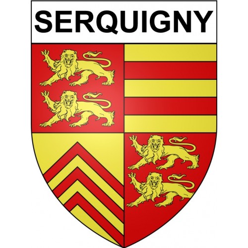 Serquigny 27 ville Stickers blason autocollant adhésif