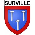 Stickers coat of arms Surville adhesive sticker