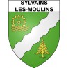 Sylvains-les-Moulins 27 ville Stickers blason autocollant adhésif