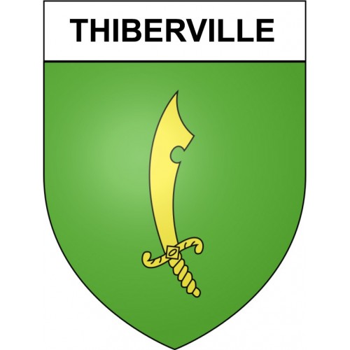 Pegatinas escudo de armas de Bazas adhesivo de la etiqueta engomada