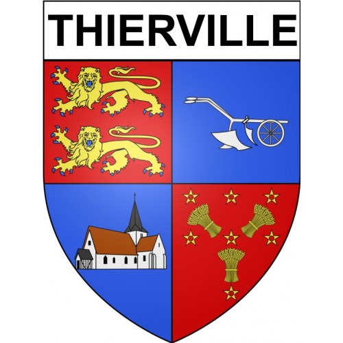 Thierville 27 ville Stickers blason autocollant adhésif