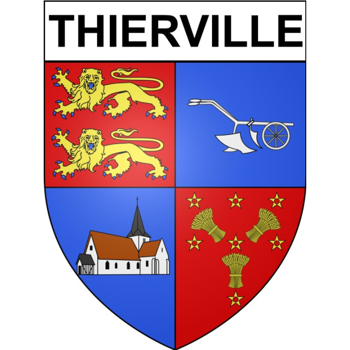 Thierville 27 ville Stickers blason autocollant adhésif