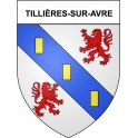 Tillières-sur-Avre 27 ville Stickers blason autocollant adhésif