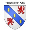 Tillières-sur-Avre 27 ville Stickers blason autocollant adhésif