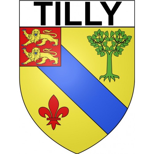 Tilly 27 ville Stickers blason autocollant adhésif