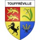 Touffréville 27 ville Stickers blason autocollant adhésif