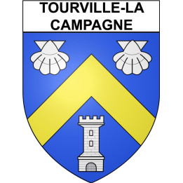 Tourville-la-Campagne 27 ville Stickers blason autocollant adhésif