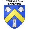Tourville-la-Campagne 27 ville Stickers blason autocollant adhésif