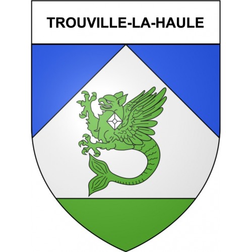 Trouville-la-Haule 27 ville Stickers blason autocollant adhésif
