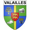 Valailles 27 ville Stickers blason autocollant adhésif