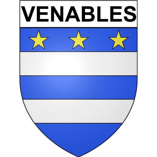 Venables 27 ville Stickers blason autocollant adhésif