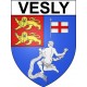 Vesly 27 ville Stickers blason autocollant adhésif