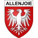 Allenjoie 25 ville Stickers blason autocollant adhésif