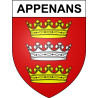 Appenans 25 ville Stickers blason autocollant adhésif
