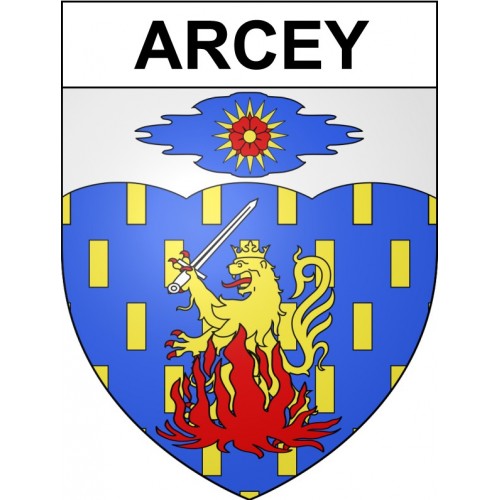 Arcey 25 ville Stickers blason autocollant adhésif