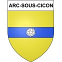 Arc-sous-Cicon 25 ville Stickers blason autocollant adhésif