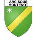 Arc-sous-Montenot 25 ville Stickers blason autocollant adhésif