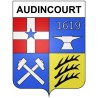 Audincourt 25 ville Stickers blason autocollant adhésif