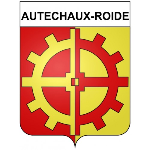 Autechaux-Roide 25 ville Stickers blason autocollant adhésif