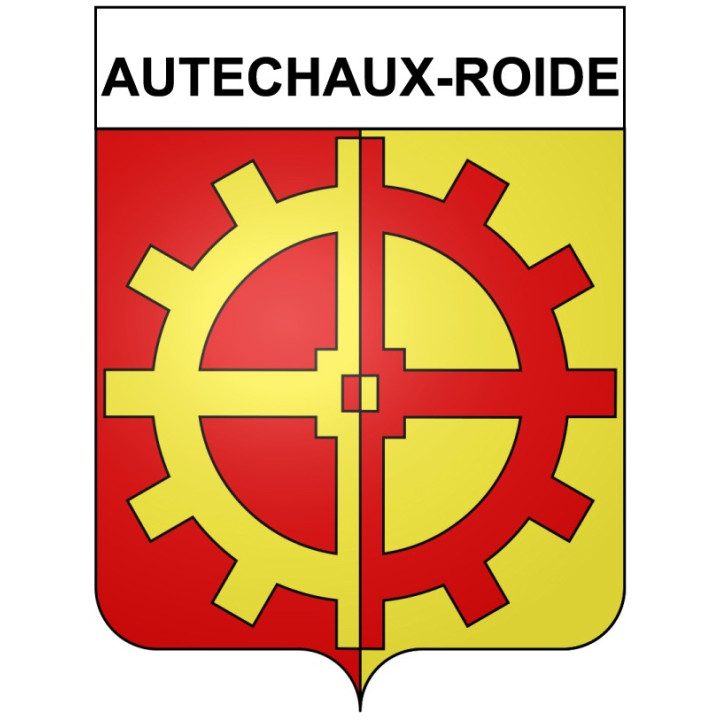 Autechaux-Roide 25 ville Stickers blason autocollant adhésif