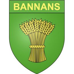Bannans 25 ville Stickers blason autocollant adhésif