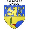 Baume-les-Dames 25 ville Stickers blason autocollant adhésif