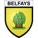 Belfays 25 ville Stickers blason autocollant adhésif