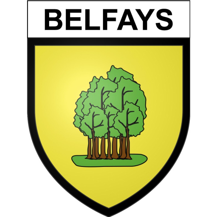 Pegatinas escudo de armas de Bazas adhesivo de la etiqueta engomada