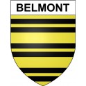 Belmont 25 ville Stickers blason autocollant adhésif