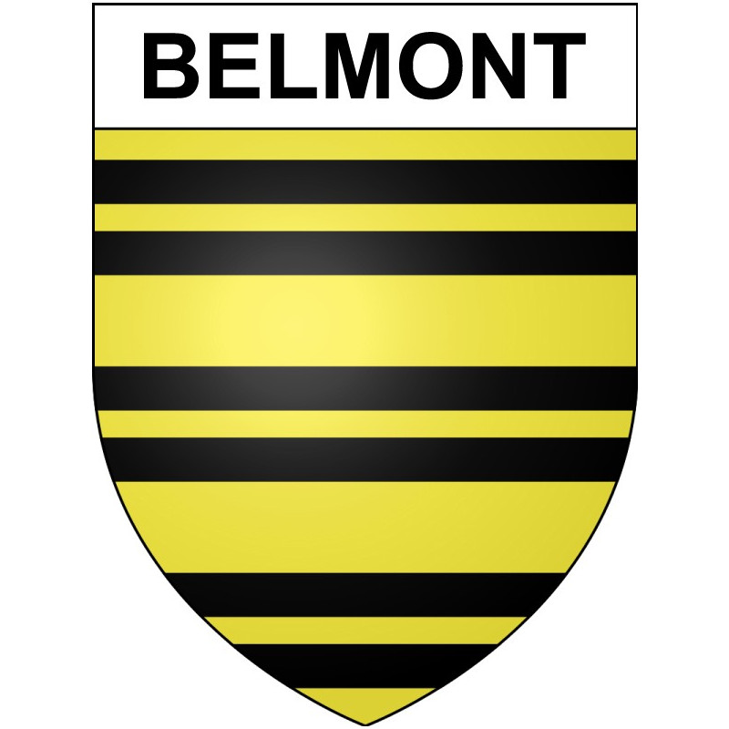Belmont 25 ville Stickers blason autocollant adhésif