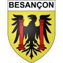 Besançon Sticker wappen, gelsenkirchen, augsburg, klebender aufkleber