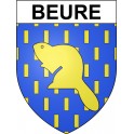 Beure 25 ville Stickers blason autocollant adhésif