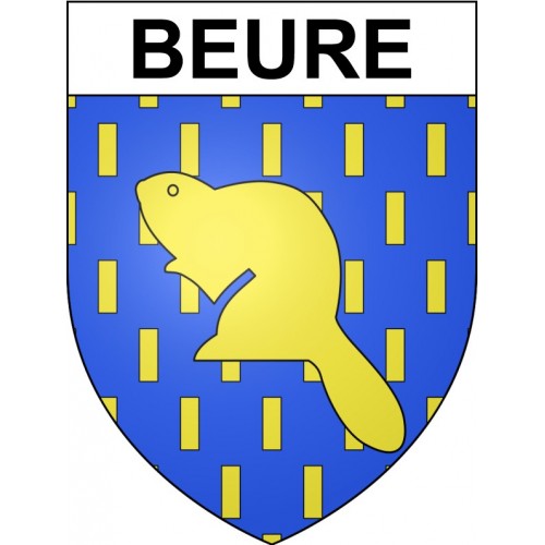 Beure 25 ville Stickers blason autocollant adhésif