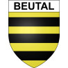 Stickers coat of arms Bazas adhesive sticker