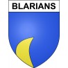 Blarians 25 ville Stickers blason autocollant adhésif