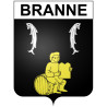 Branne 25 ville Stickers blason autocollant adhésif