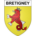 Bretigney 25 ville Stickers blason autocollant adhésif