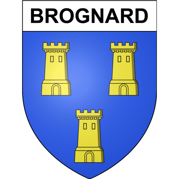 Brognard 25 ville Stickers blason autocollant adhésif