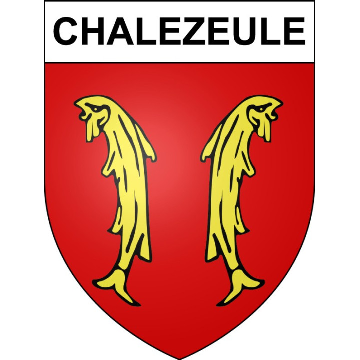 Chalezeule 25 ville Stickers blason autocollant adhésif