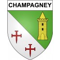 Champagney 25 ville Stickers blason autocollant adhésif