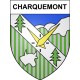 Charquemont 25 ville Stickers blason autocollant adhésif