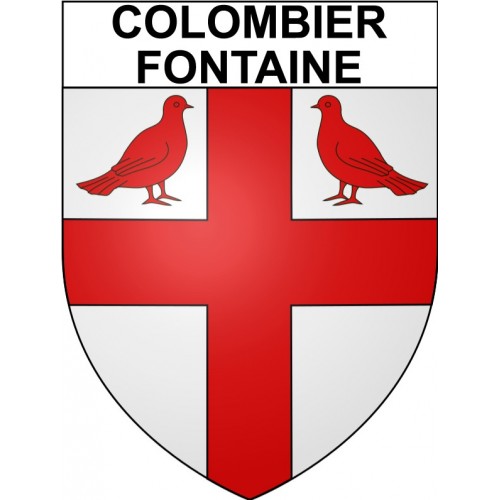 Colombier-Fontaine 25 ville Stickers blason autocollant adhésif